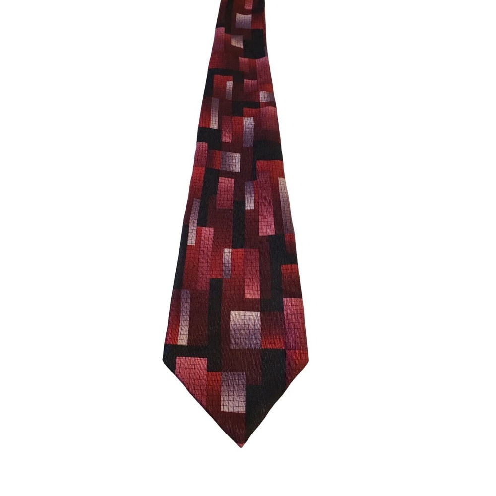 Arrow Silk Neck Tie Red Black‎ Pink Geometric Men Necktie Business Work Wedding